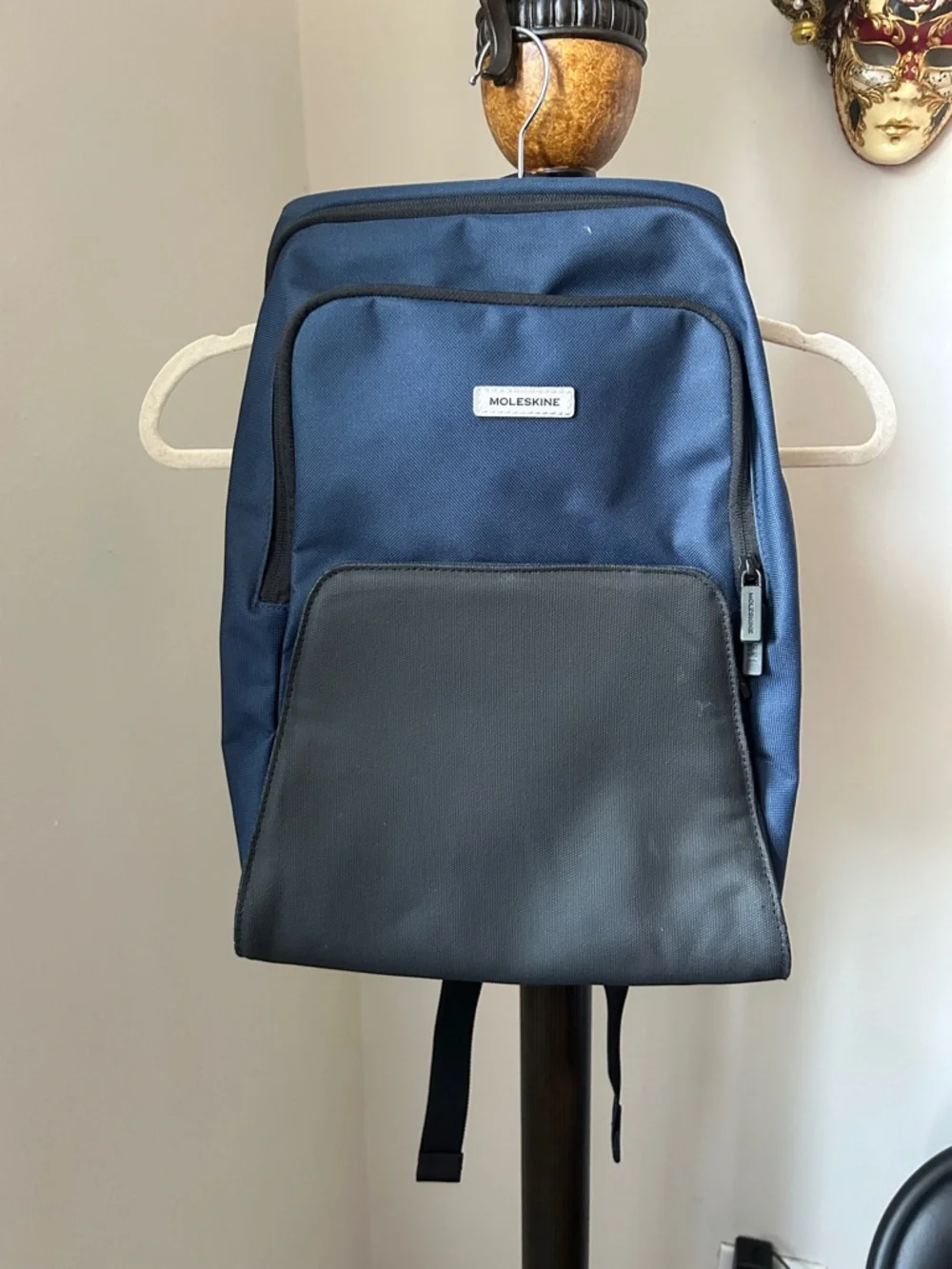 Moleskine Navy and Black Men's Backpack